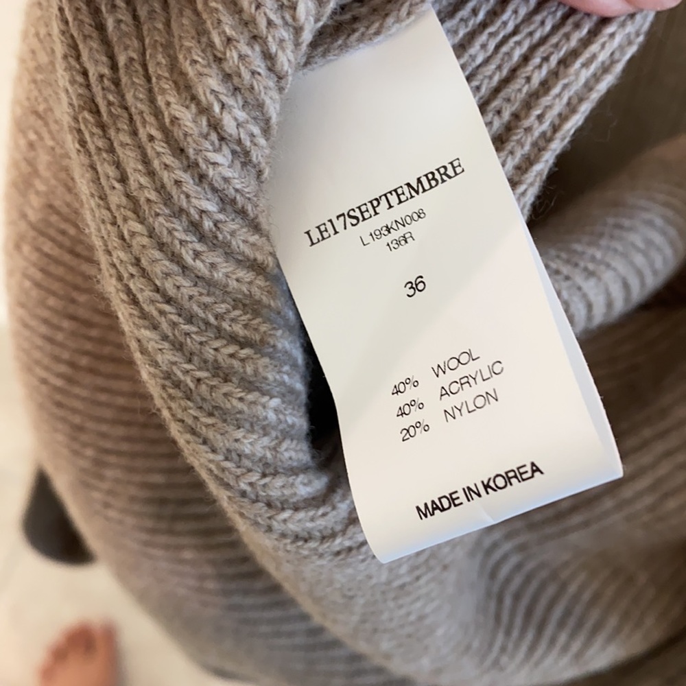 Le17 Septembre Shawl Collar Sweater size 36 - Picture 9 of 16